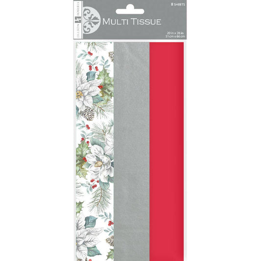 Tissue - Multi - Snowdrift Floral