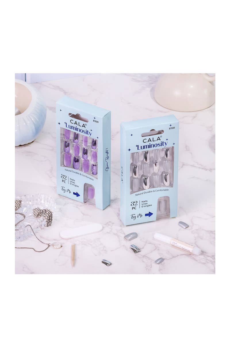 CALA 87930 Chrome Silver Luminosity Cat Eye Nail Kit -