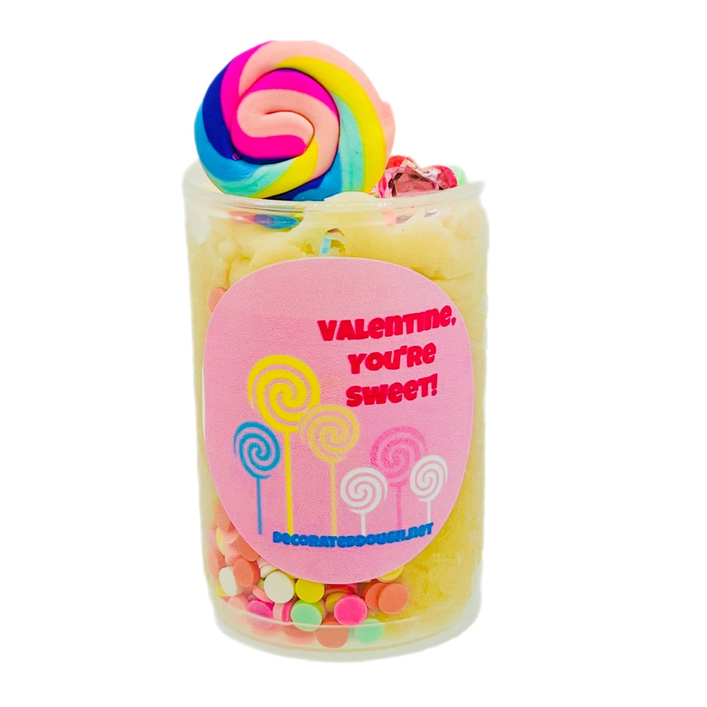 Valentine's Play Dough Push Pops