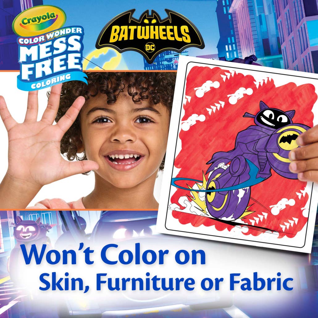 DC Batwheels Color Wonder Coloring Pad & Markers by Crayola