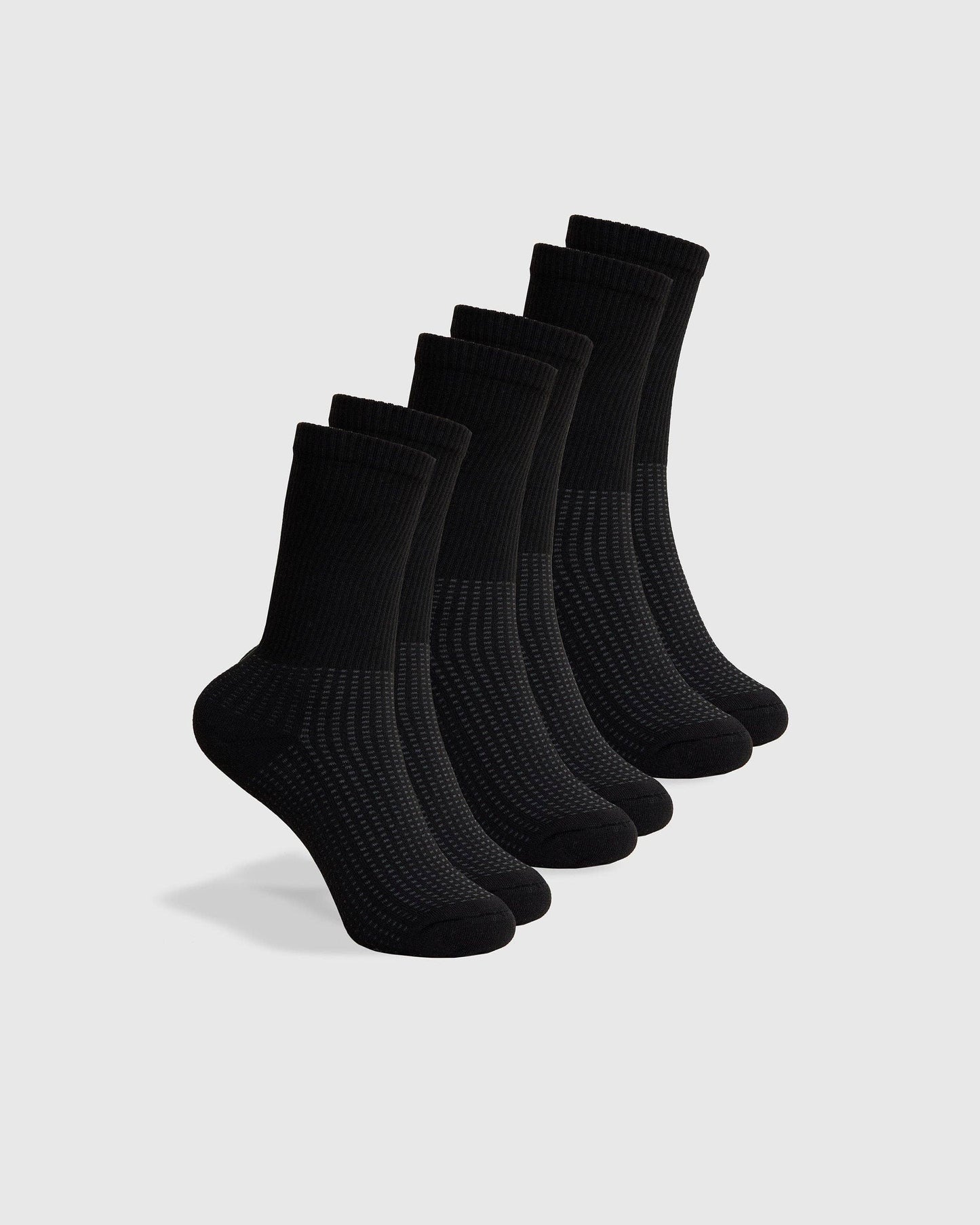 Crew Socks | Active | 3-Pack | Black