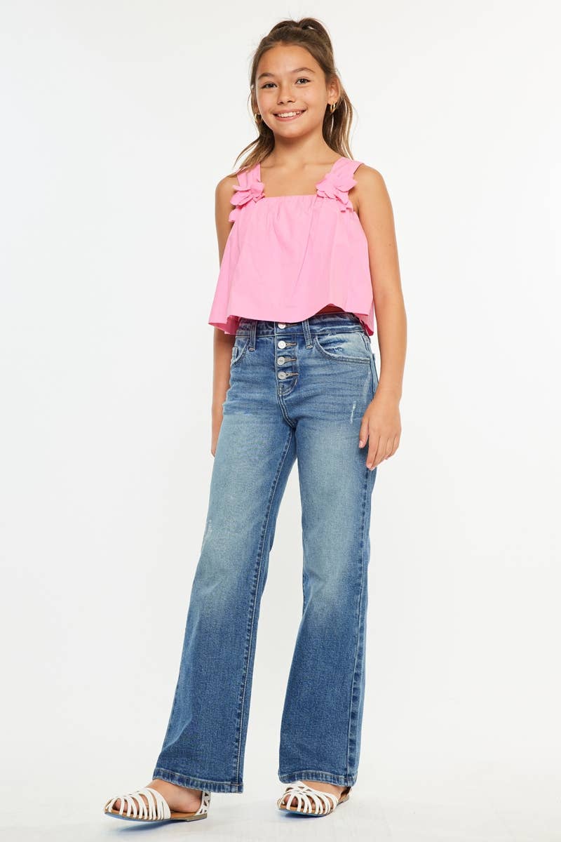 YOUTH  HIGH RISE 90’S FLARE JEANS-YC2578M