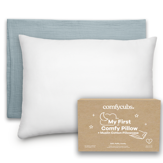 Toddler Pillow, Breathable Kids Travel Pillow by Comfy Cubs