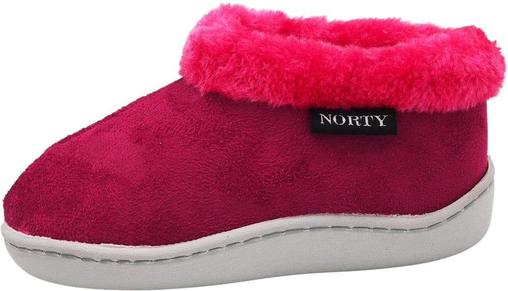 Norty Little Kid / Big Kid Girl's Fleece Memory Foam Slip On