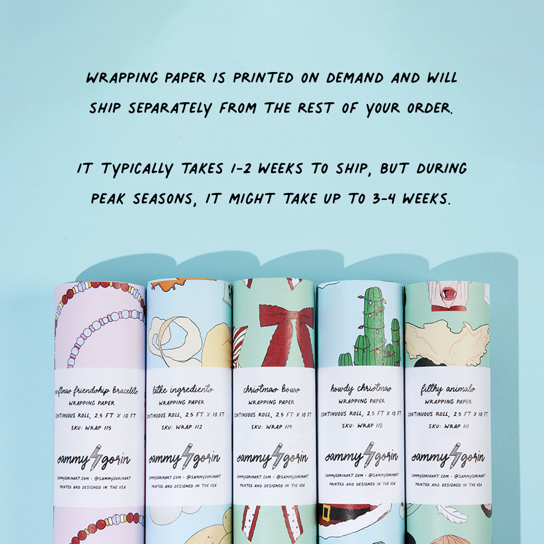 Breakfast Spaghetti Gift Wrap Wrapping Paper