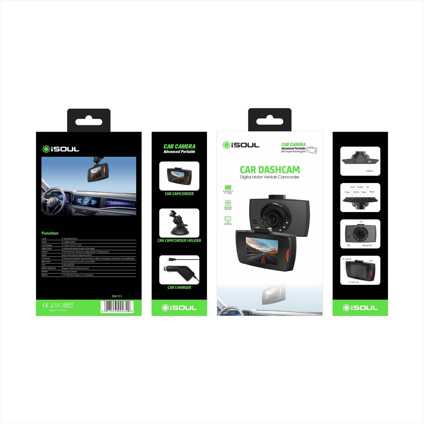 ISoul Car Dash Camera MK131