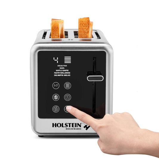 2-SLICE STAINLESS STEEL DIGITAL TOASTER TOUCH SCREEN DISLAY
