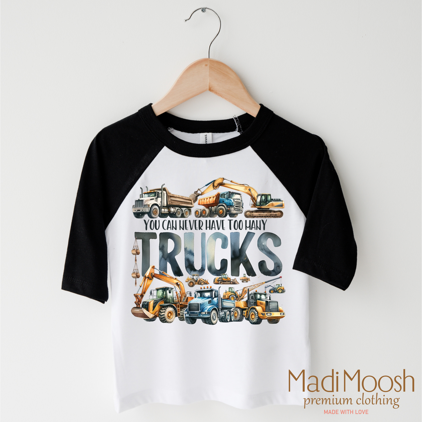 You Can Never Have Too Many Trucks Shirt - Excavator Tee