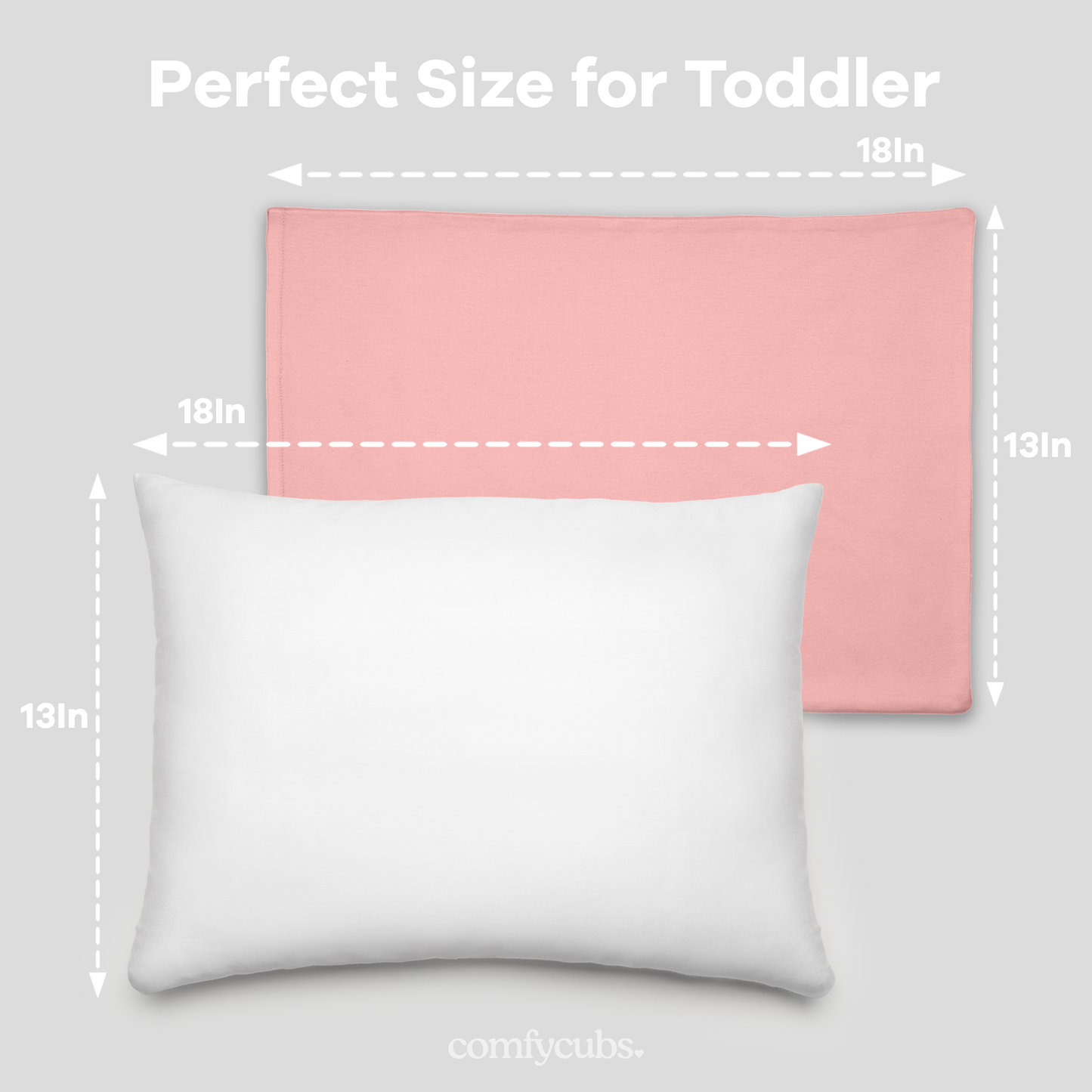 Toddler Pillow, Breathable Kids Travel Pillow by Comfy Cubs