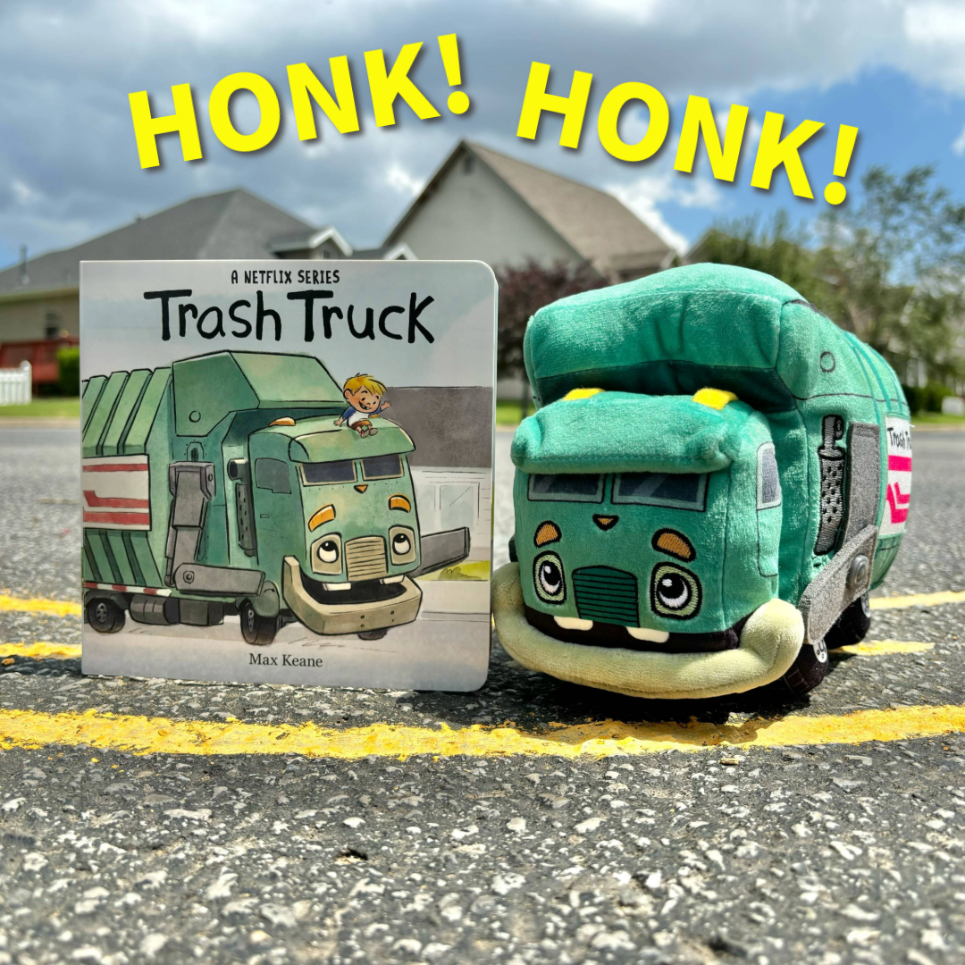 Trash Truck Plush with board book