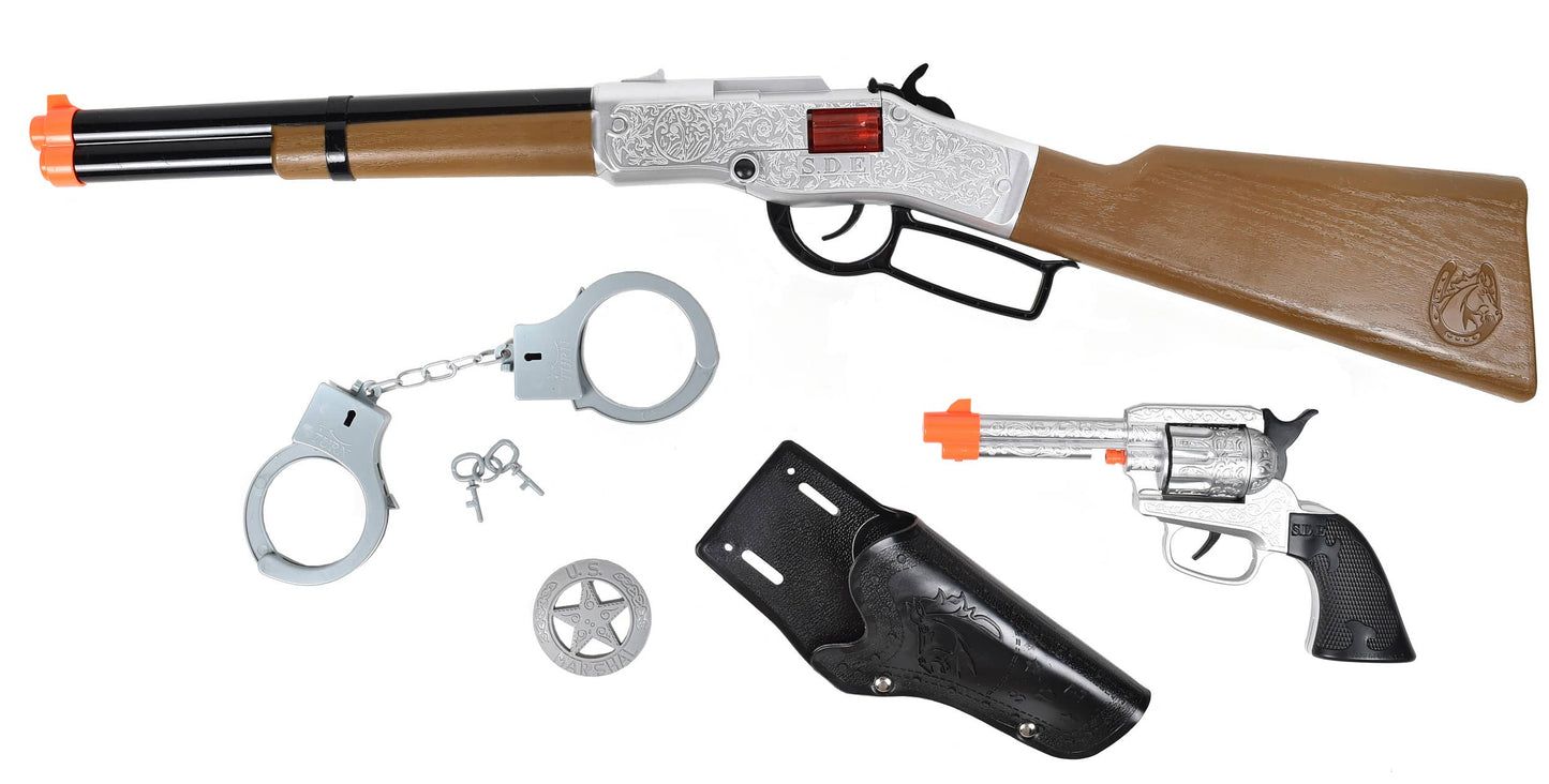 Maxx Action Wild West Cap Blaster – 6 Piece Western Playset