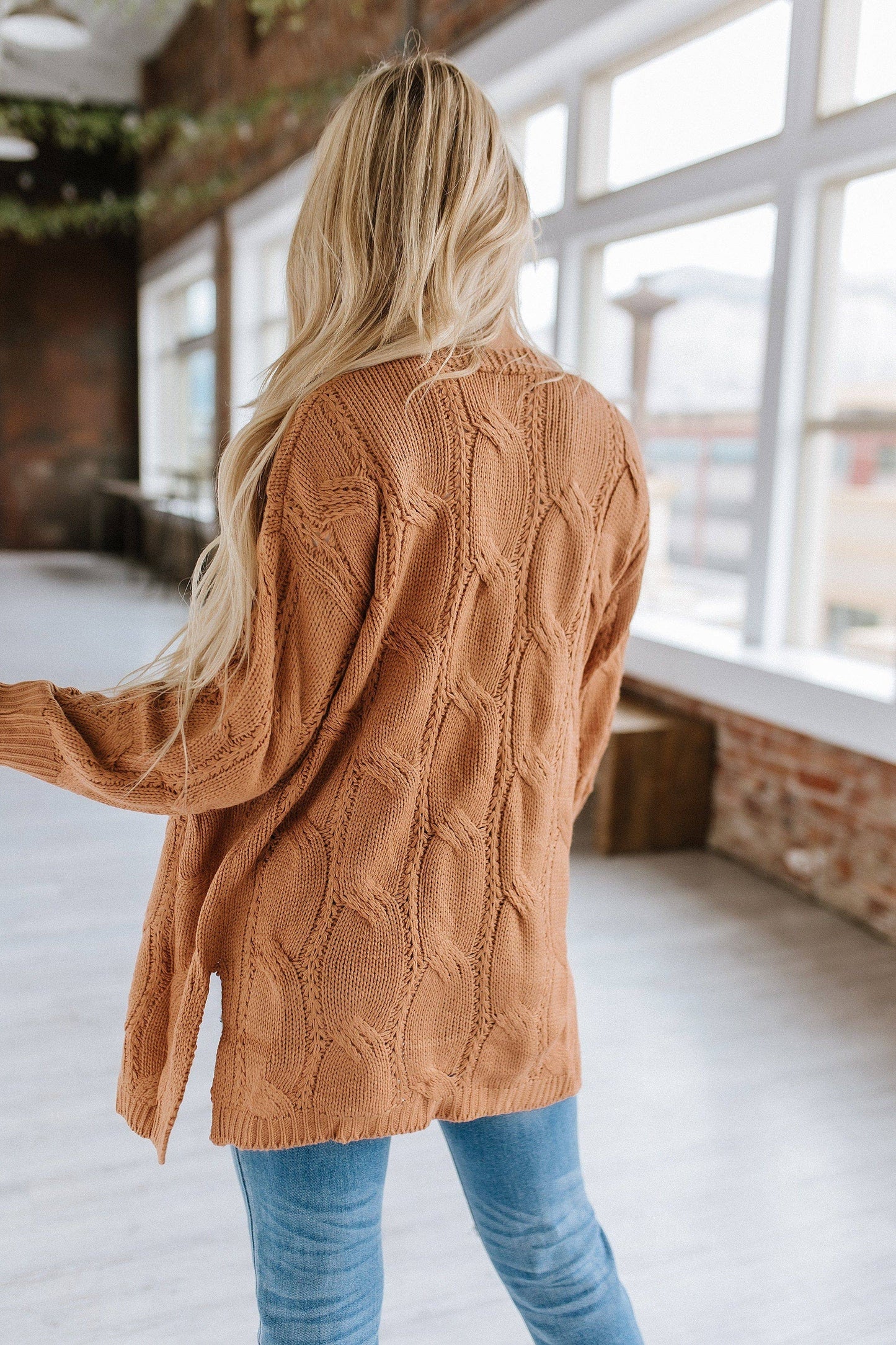 Esmeralda Knit Side Slit Cardigan | S-2XL