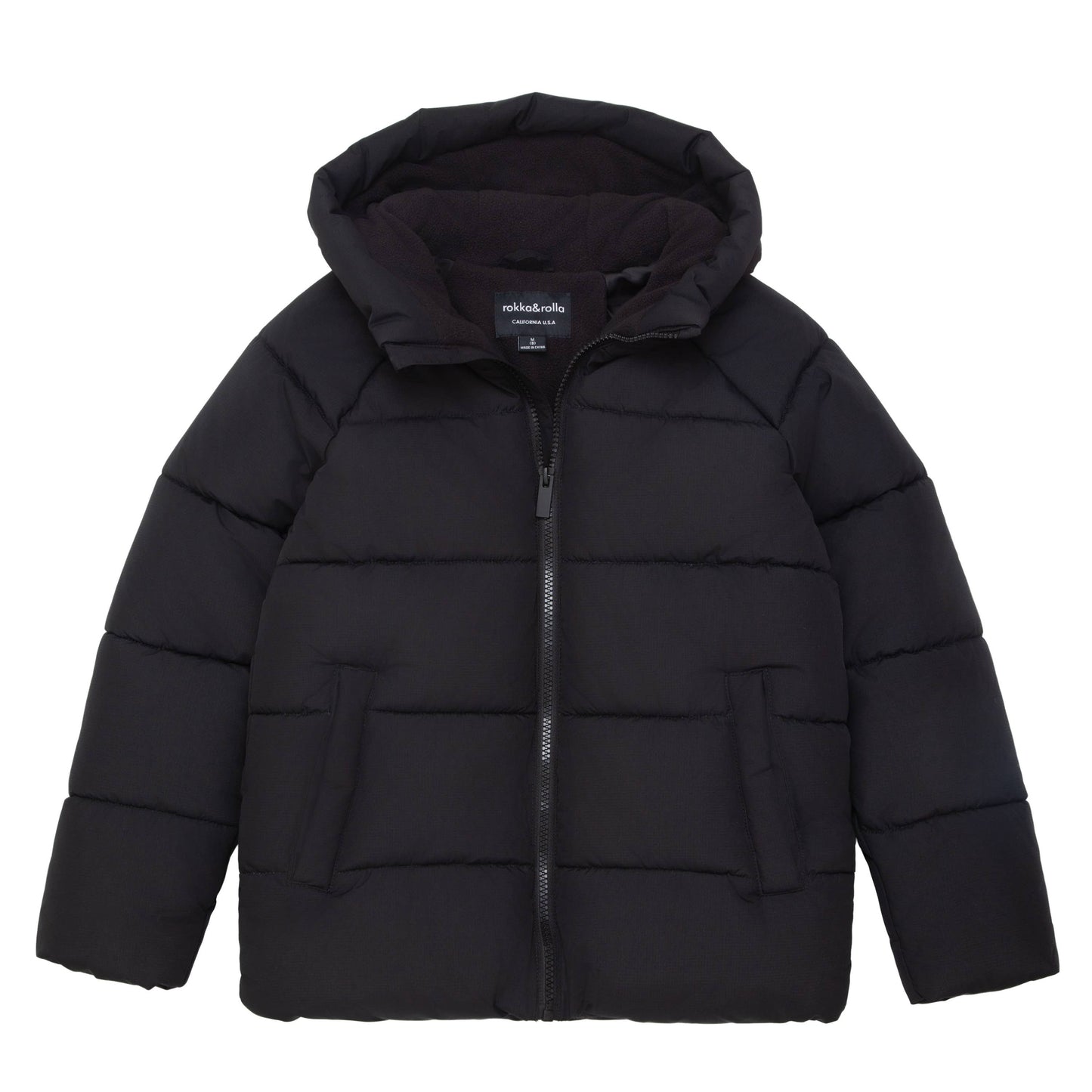 Boys' Ripstop Winter Coat Kids' Fleece Lined Jacket