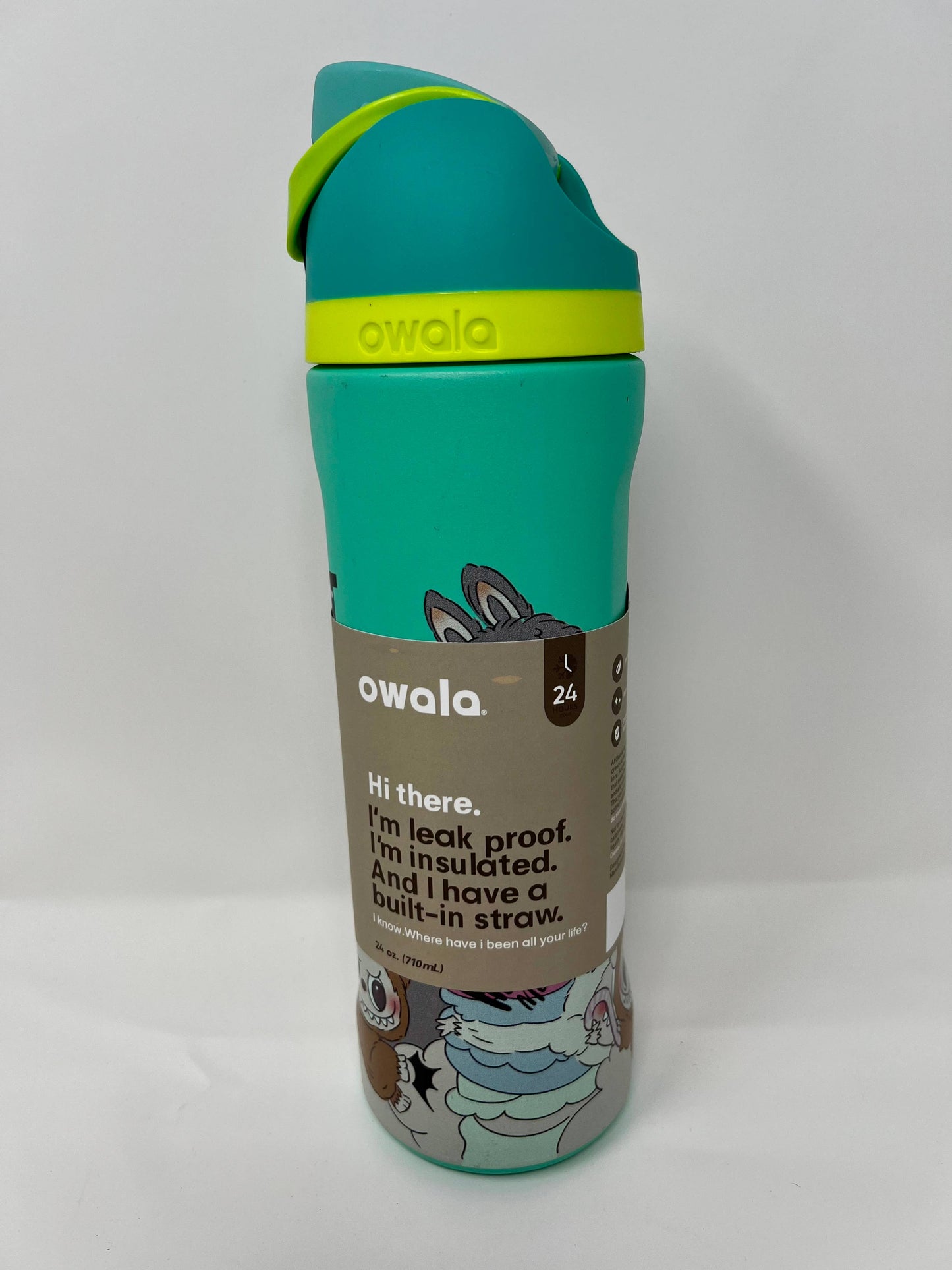 Labubu Printed Owala Bottle – Exciting Macaron Design