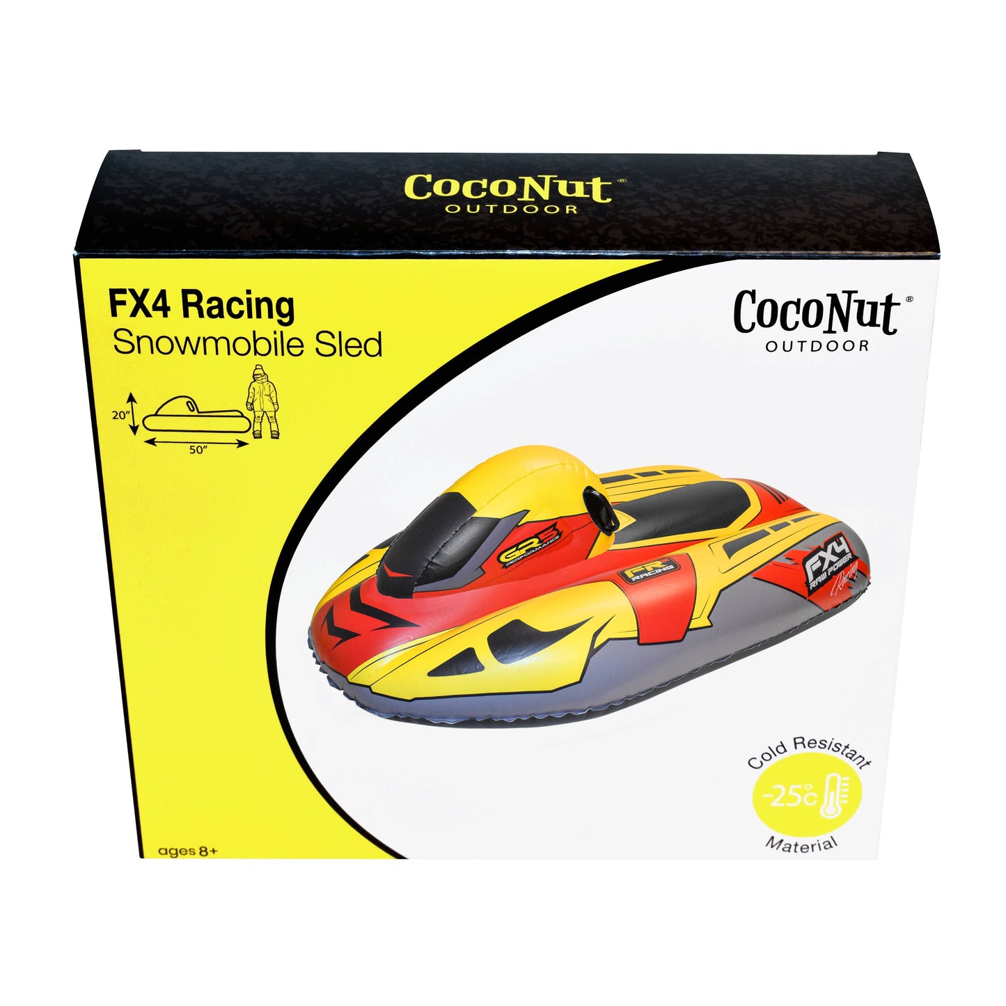 Inflatable Snowmobile Sled - FX4 Racing