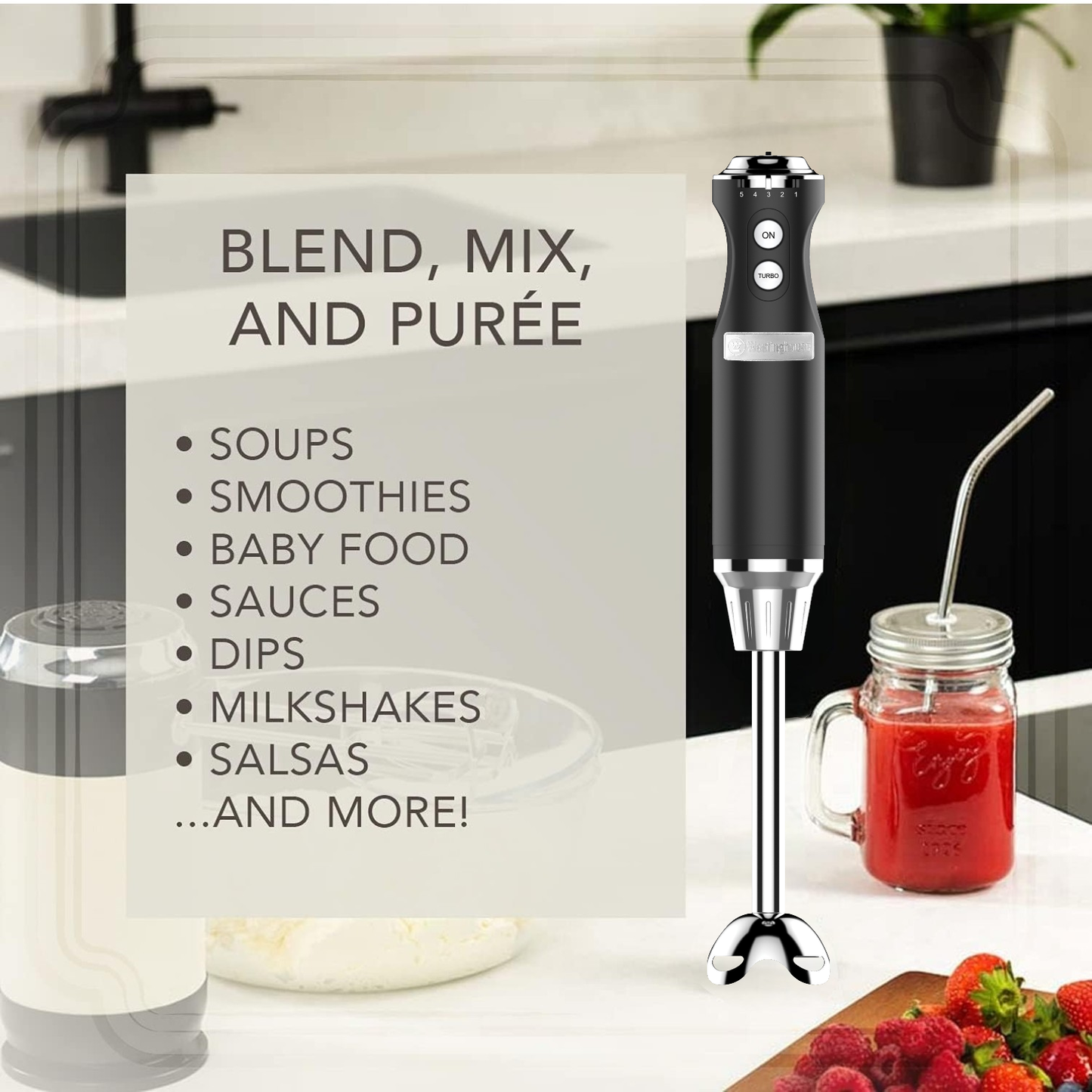Westinghouse Multi-Speed Hand Blender - Retro Series