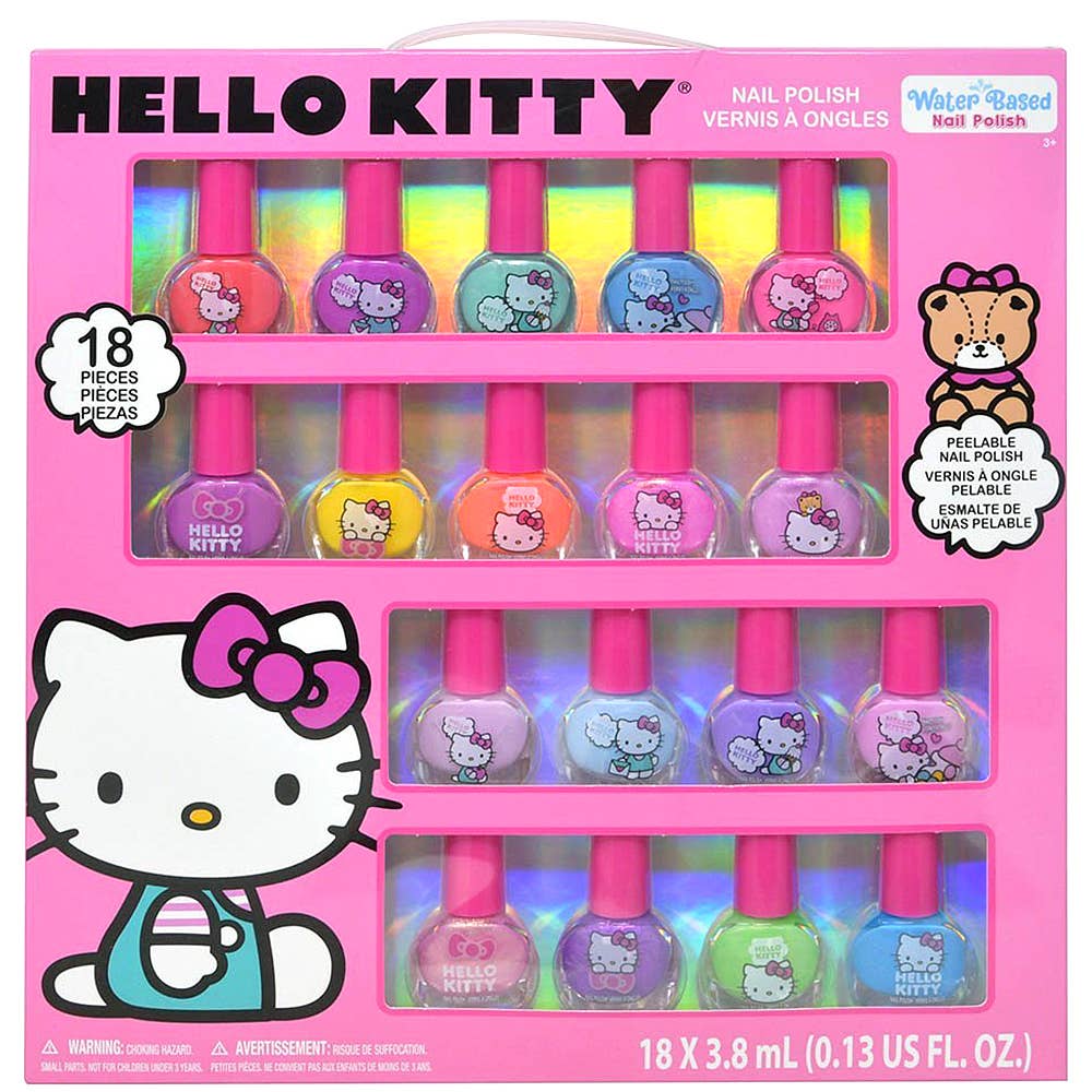 HELLO KITTY 18PC NAIL POLISH, HK1134GG