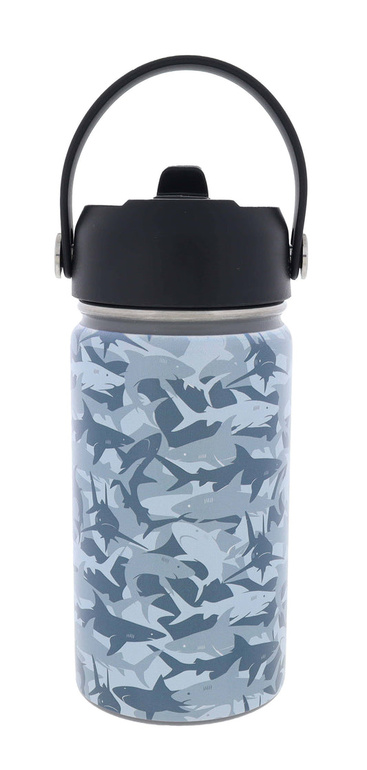 Kids A Shiver of Sharks 12 Oz. Bottle With Straw Cap