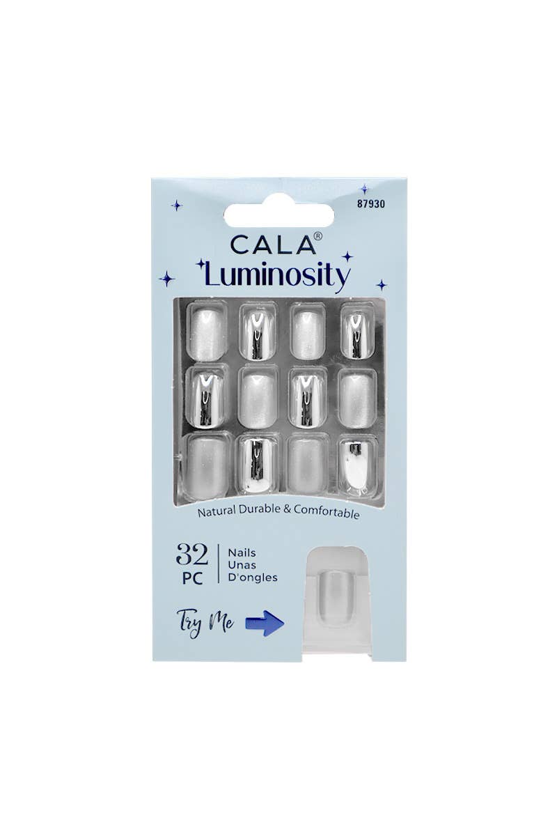 CALA 87930 Chrome Silver Luminosity Cat Eye Nail Kit -