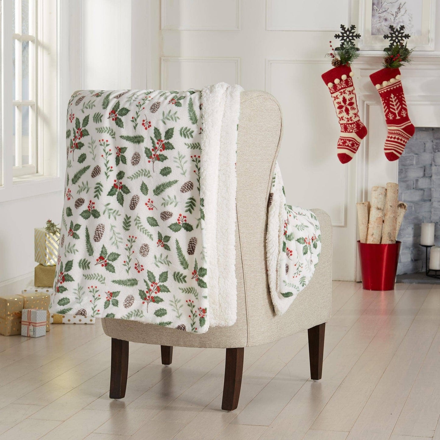 Holiday Sherpa Throw - Esmay Collection