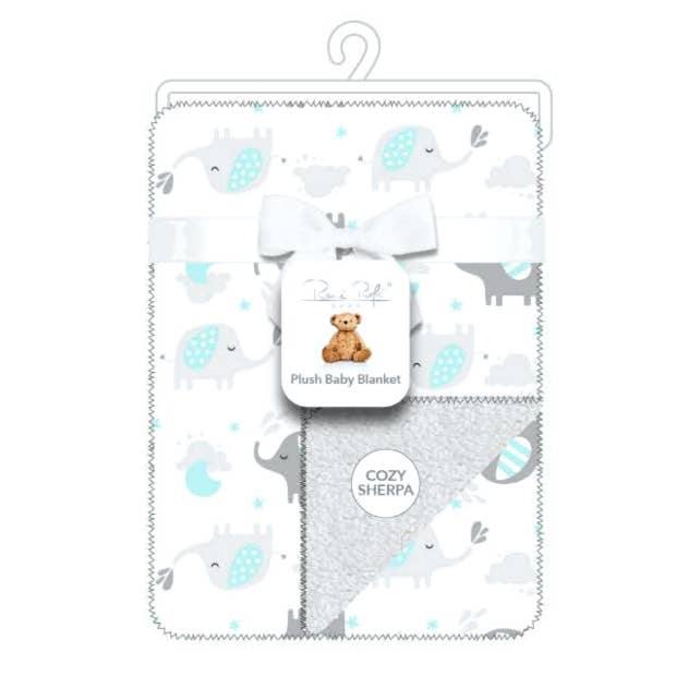 Super Soft Reverse side Cozy Sherpa Plush Baby Blanket