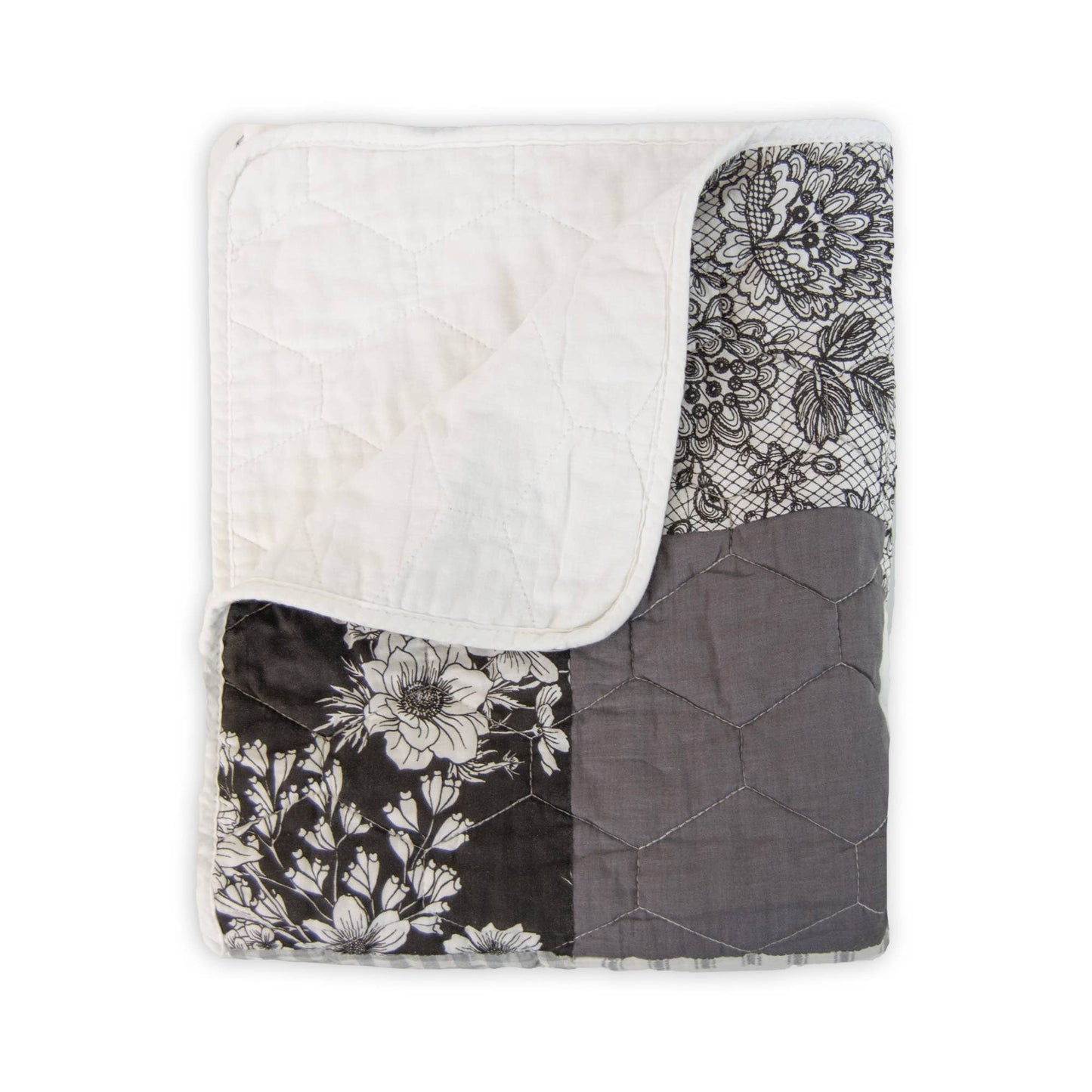 Indiana Farmhouse Pieced Cotton Throw Blanket
