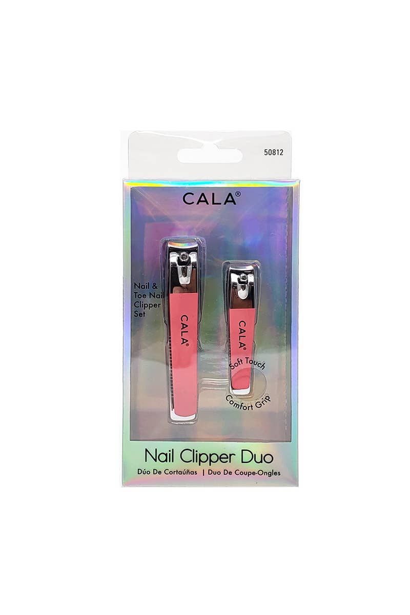 CALA 50812 Coral Soft Touch Clipper Duo Set