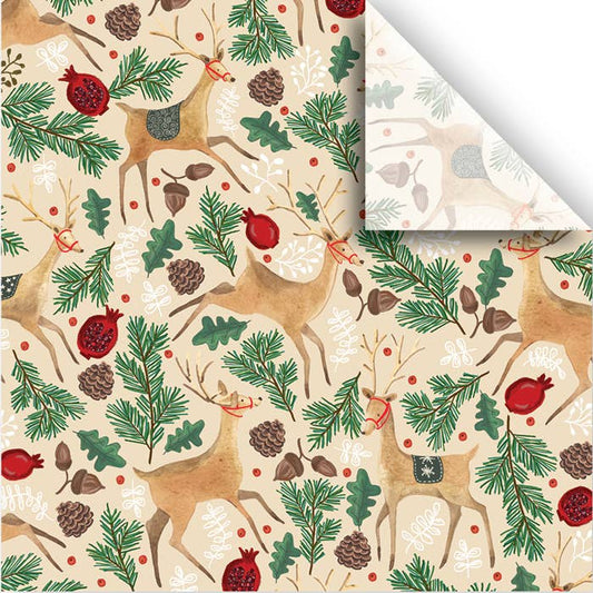 Reindeer Tapestry Tissue - Printed