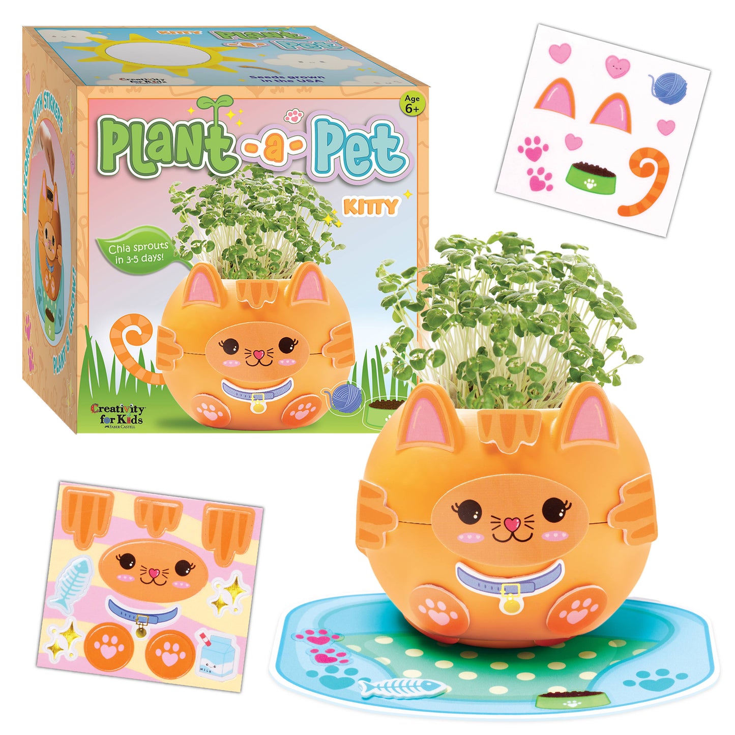 Plant and Decorate a Pet Mini Grow Craft Kit for Kids