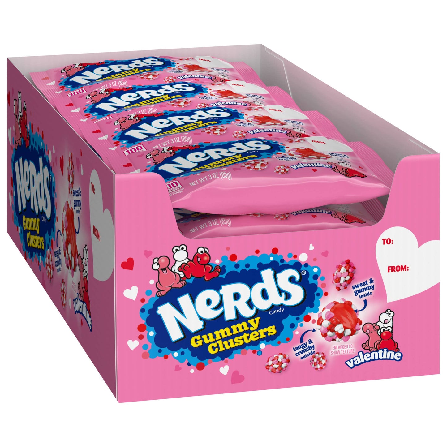 Nerds Valentine Gummy Cluster Share Pack, 3oz, 12ct
