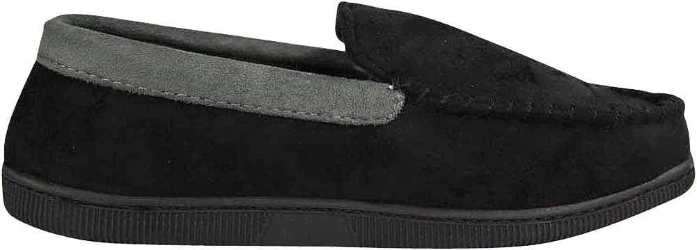 Norty Mens Moccasin Slip On Loafer Slipper Indoor/Outdoor So