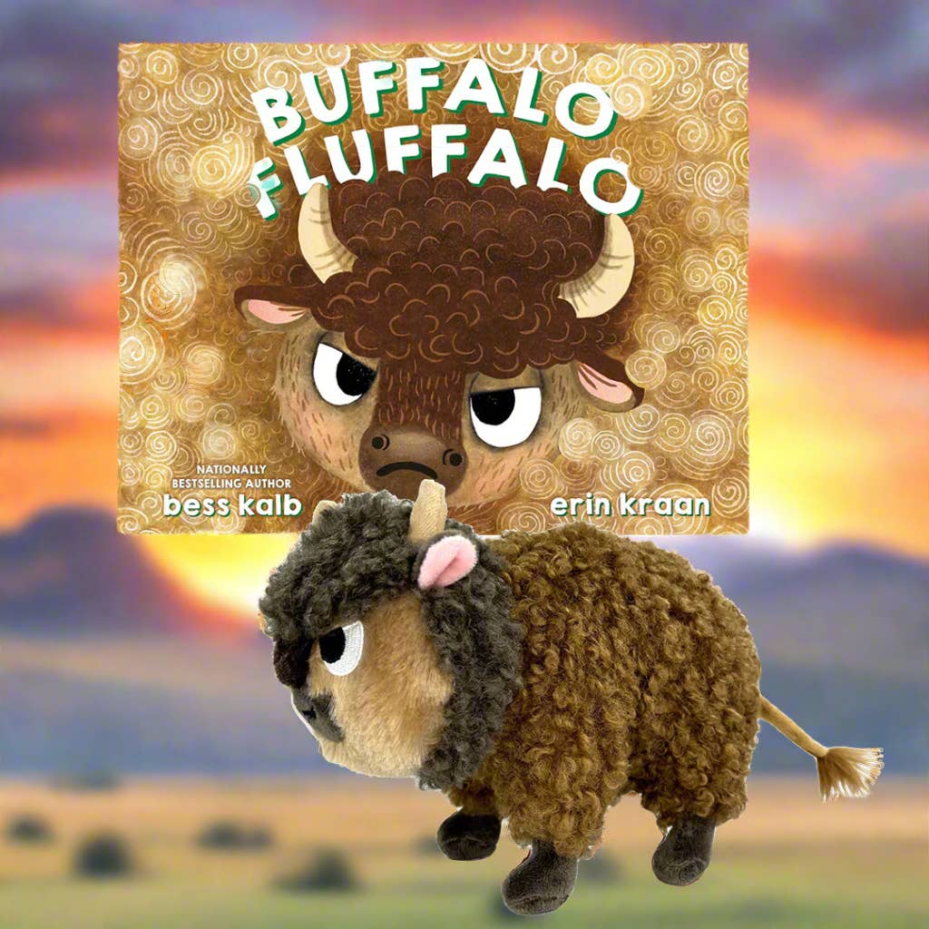 Buffalo Fluffalo Plush with hardcover book