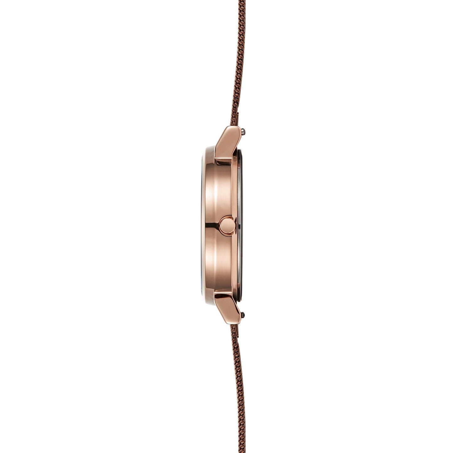 Petals - Walnut burgundy and rose flower embossed watch