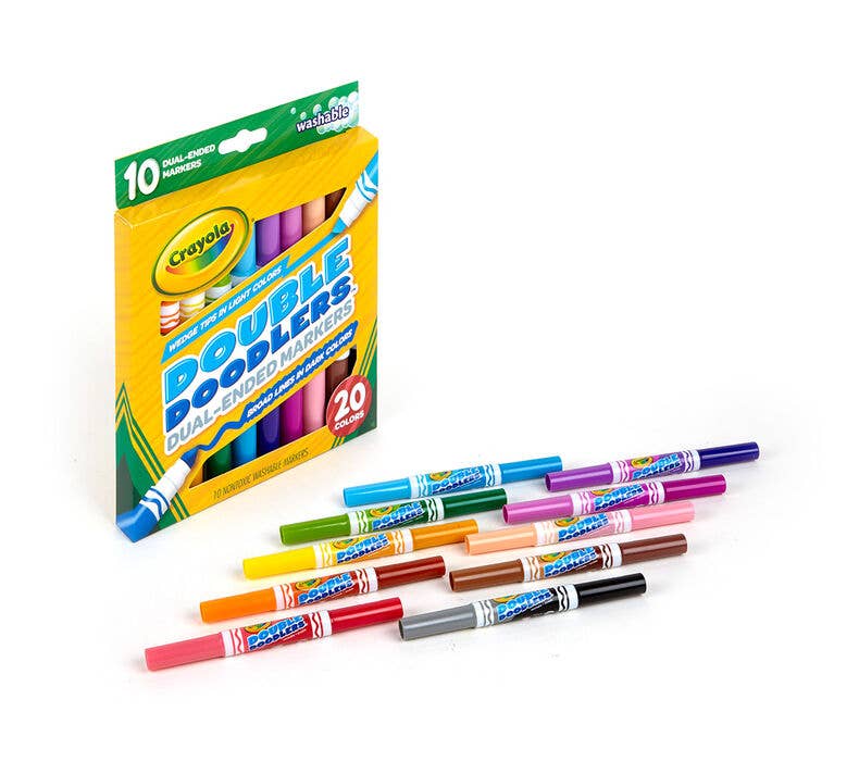 20 Color Crayola Double Doodler Washable Markers