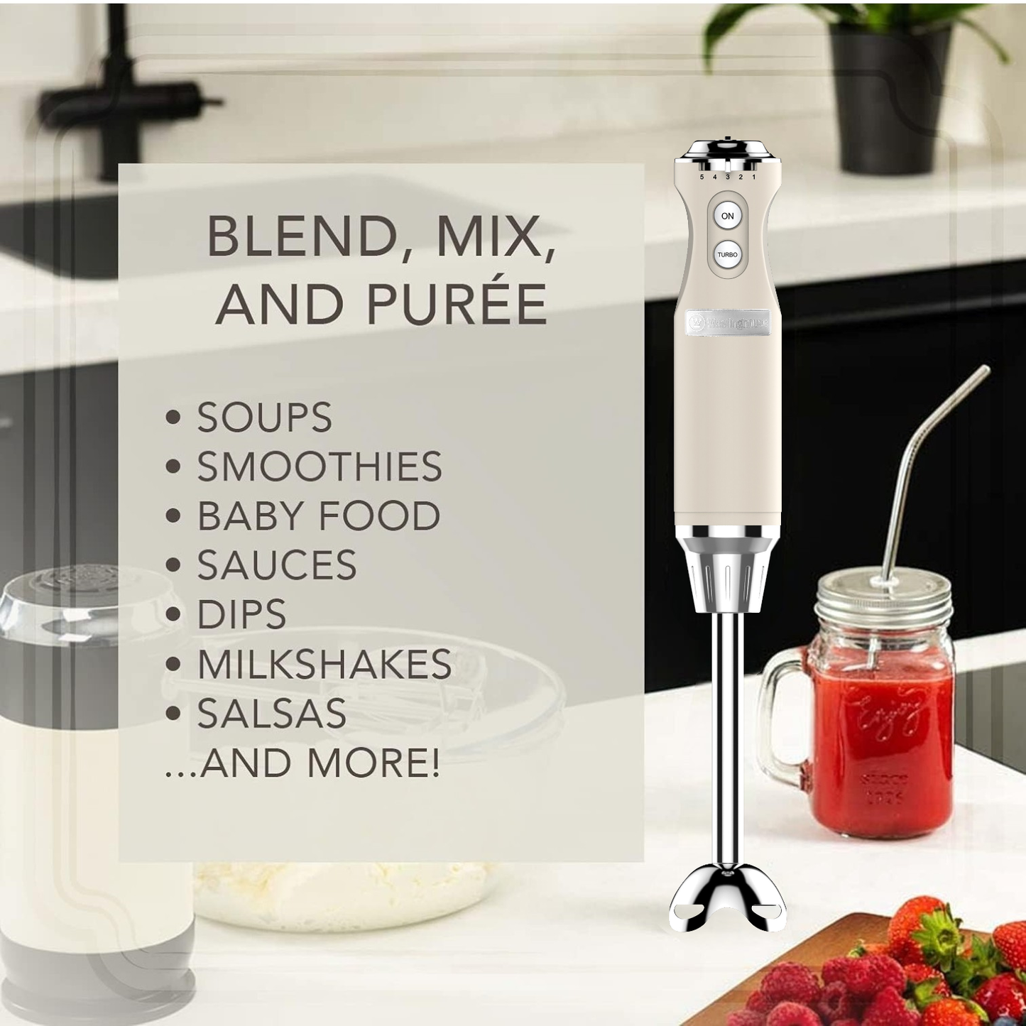 Westinghouse Multi-Speed Hand Blender - Retro Series