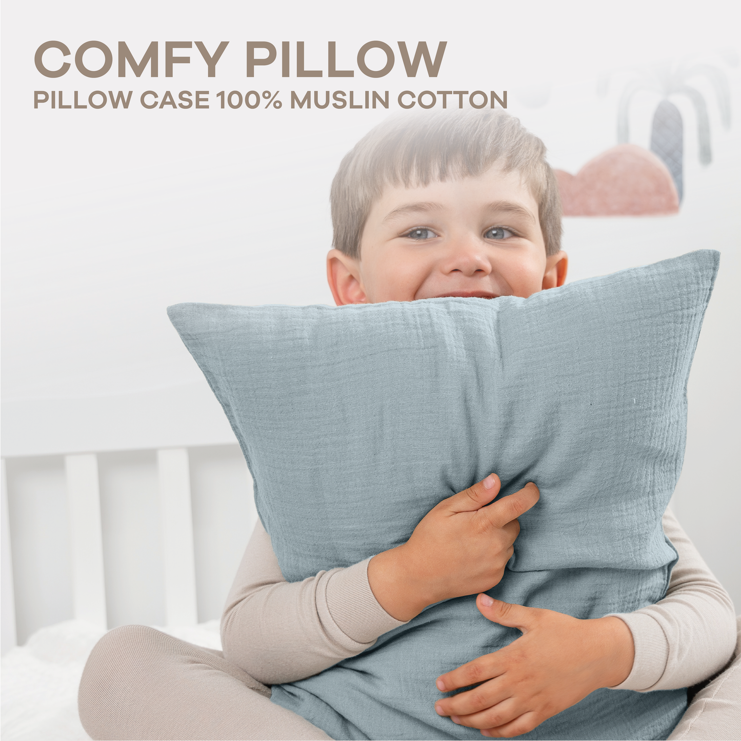Toddler Pillow, Breathable Kids Travel Pillow by Comfy Cubs