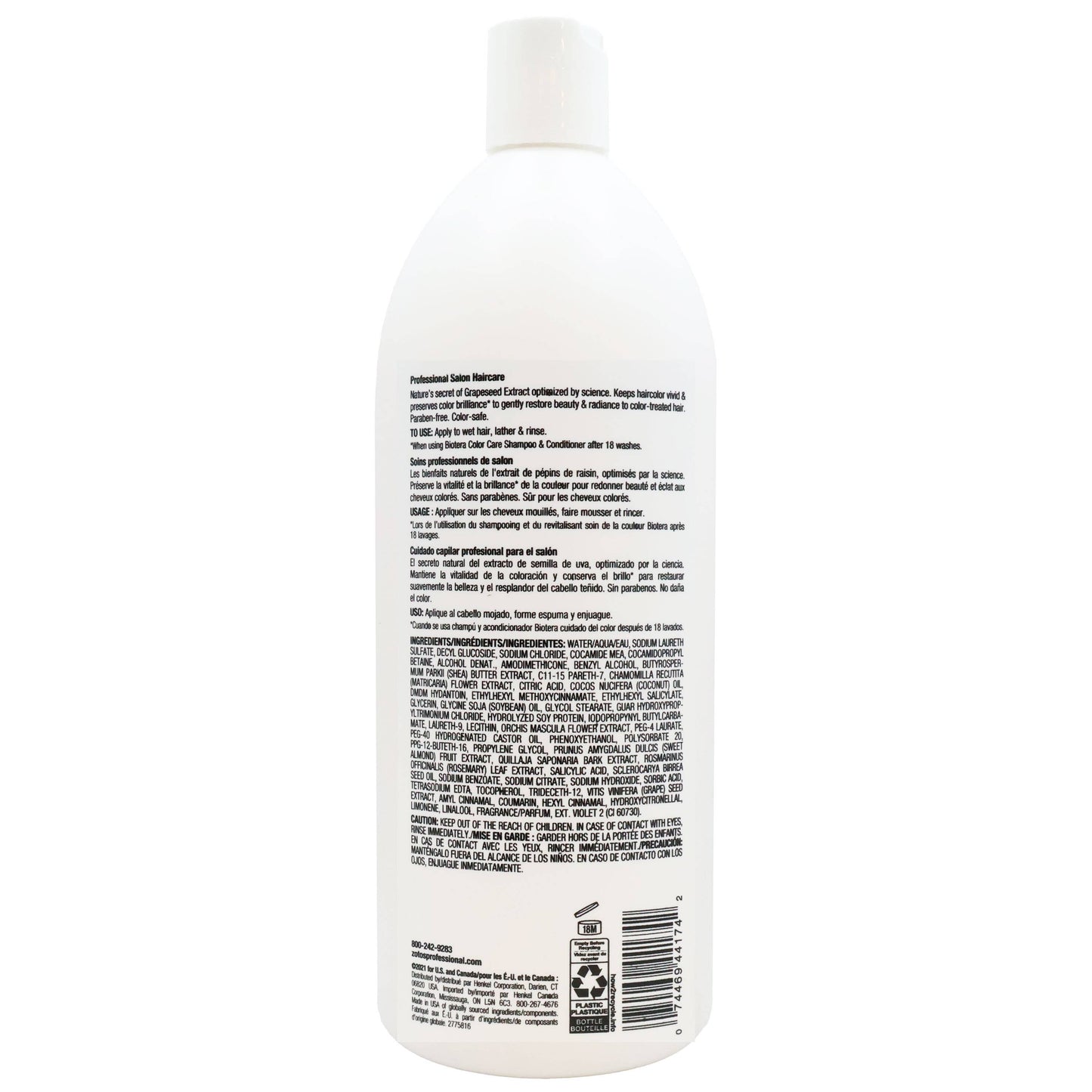 Biotera Color Care Shampoo 32 Oz.