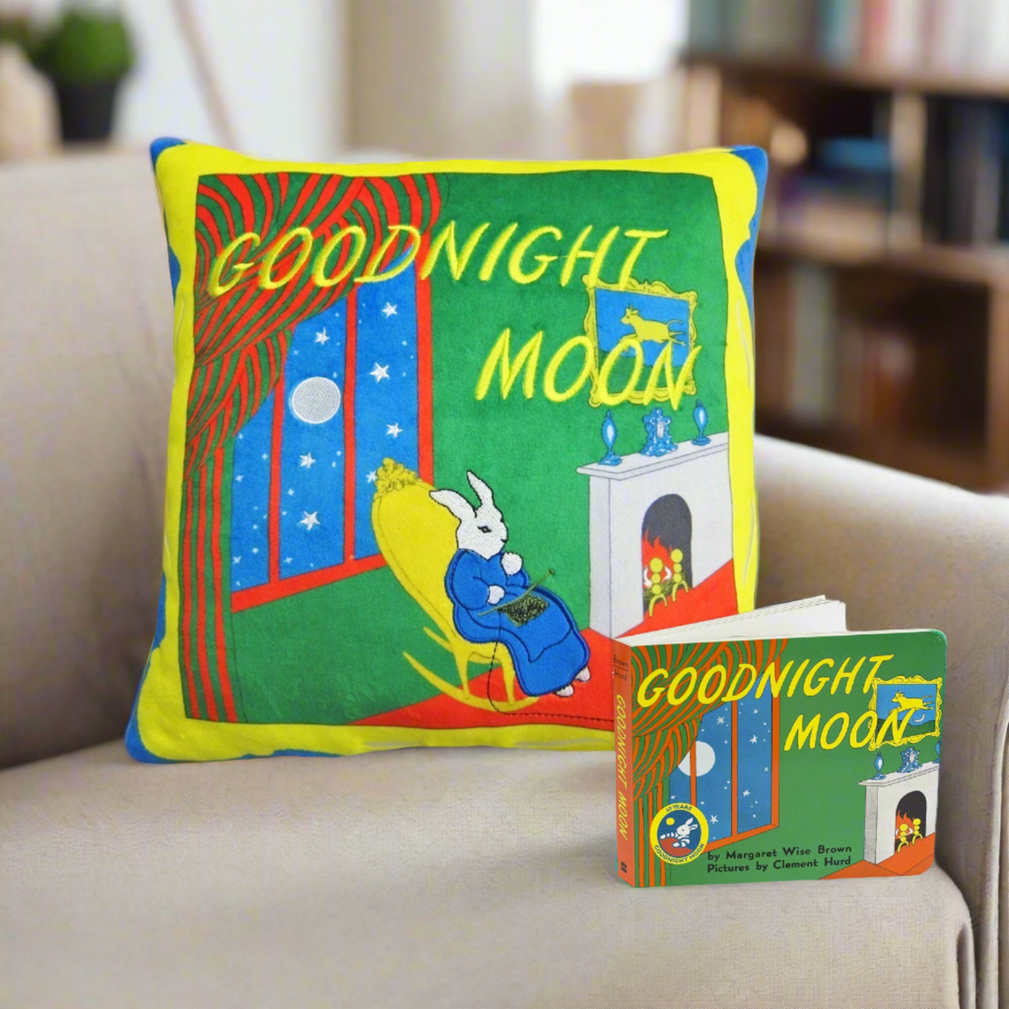 Goodnight Moon Cover Stories Plush with board book