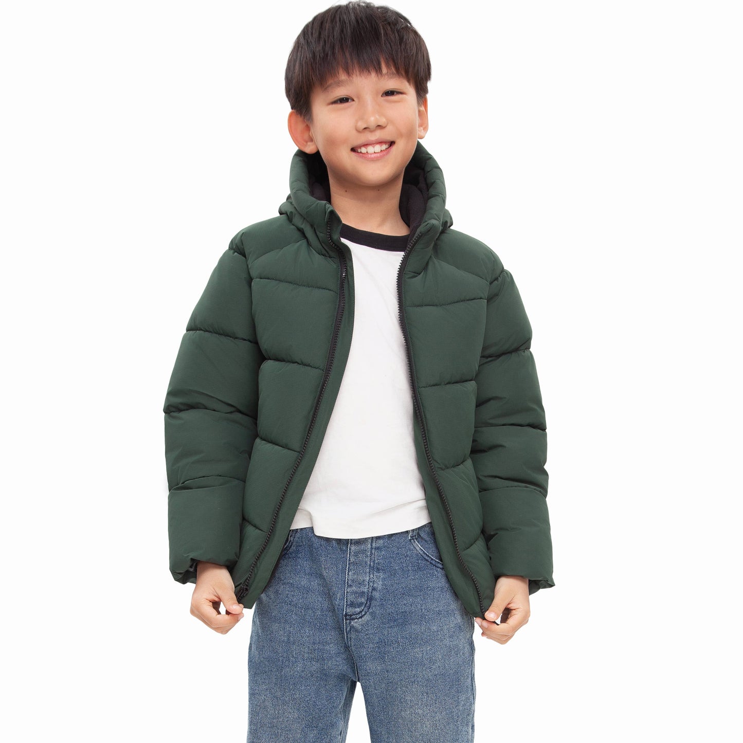 Boys' Ripstop Winter Coat Kids' Fleece Lined Jacket