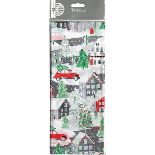 Tissue - Printed Christmas Town