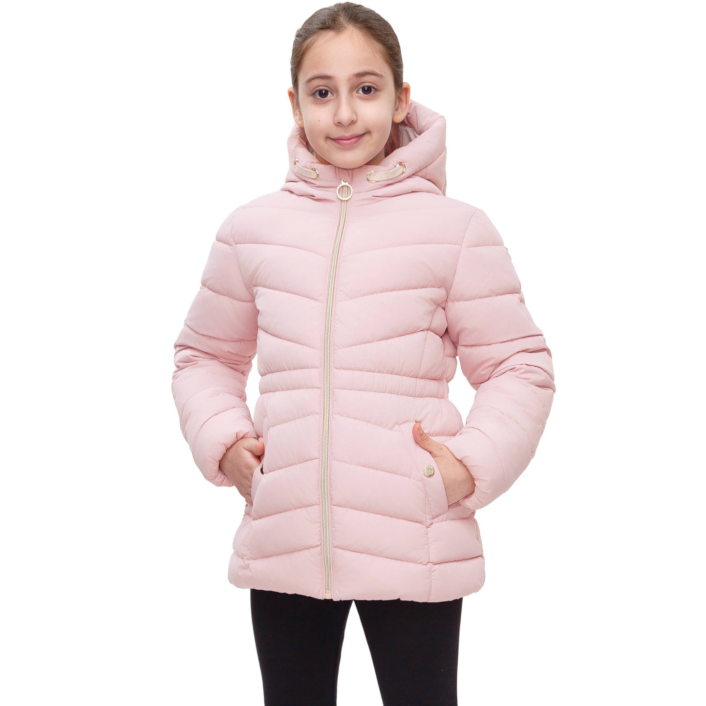 Girls' Light Long Coat Puffer Jacket