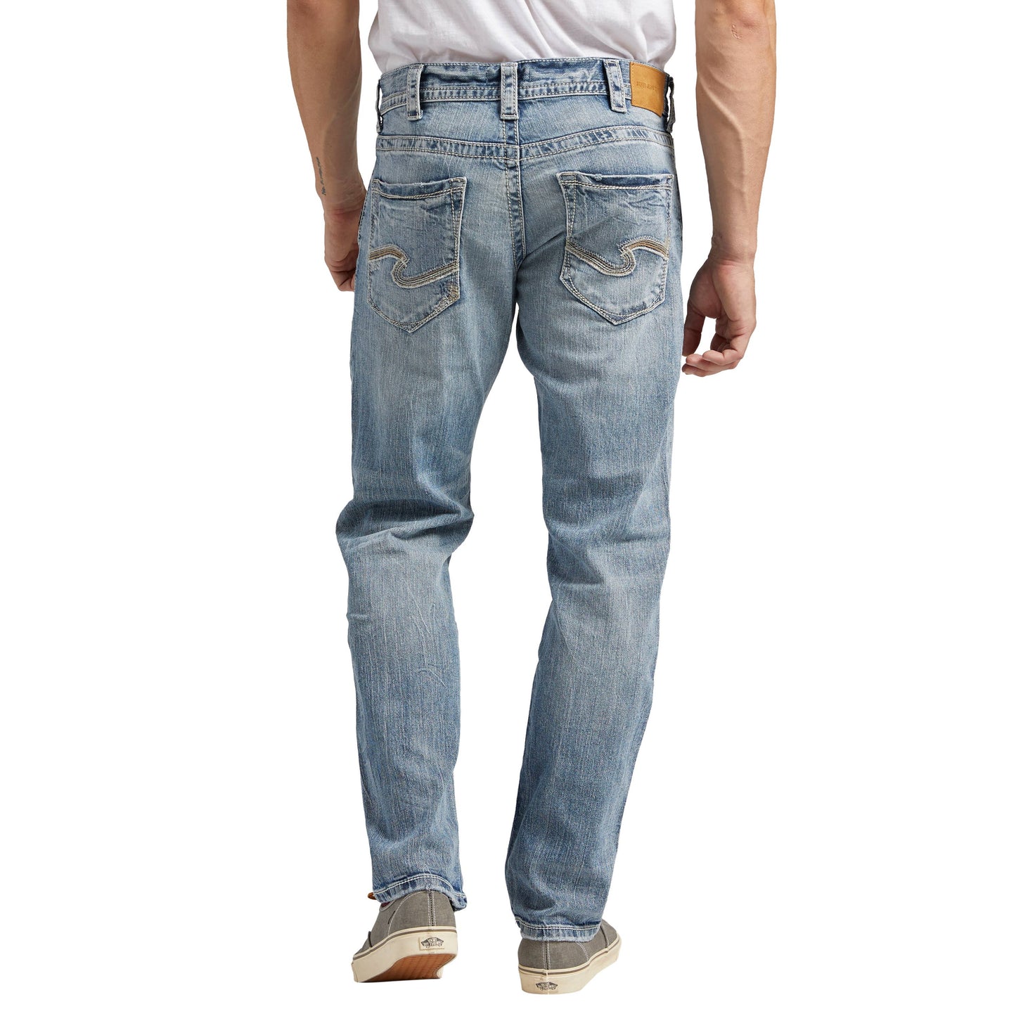Silver Jeans Co.Men's Eddie Relaxed Fit Tapered Jeans SMC230