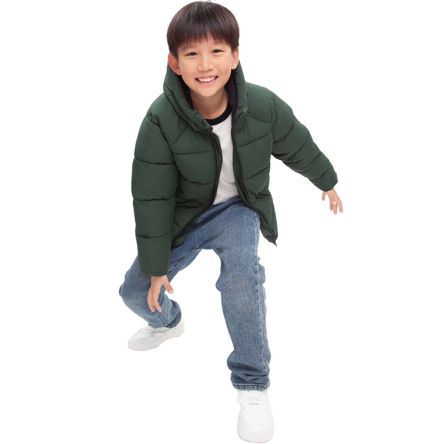 Boys' Ripstop Winter Coat Kids' Fleece Lined Jacket