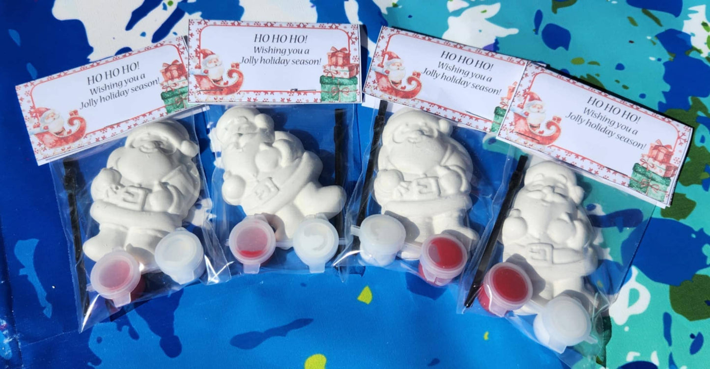 Santa Christmas Plaster Paint Kits | Party Activity