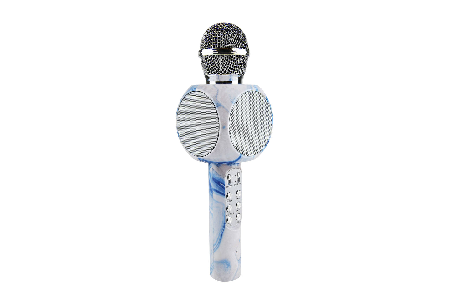 Blue Swirl Karaoke Microphone & Bluetooth Speaker