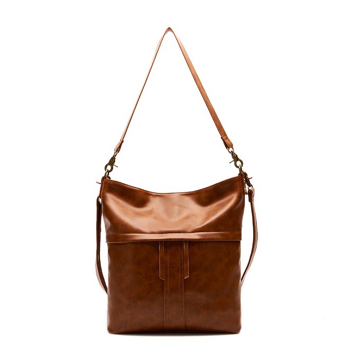RETRO OIL WAX LEATHER ONE-SHOULDER CROSSBODY BAG_CWAB0920