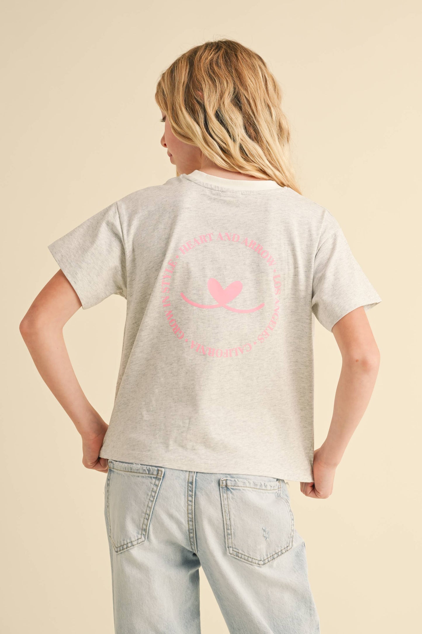 TWEEN GIRLS KIDS BOXY SCREEN TOP  (7-14)