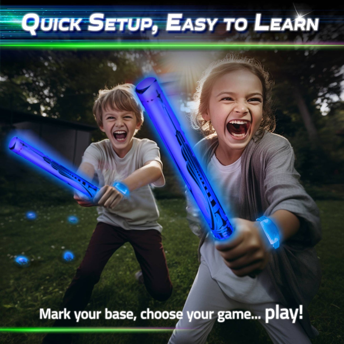 Glow Battle Family Pack - A Glow in the Dark Group Game