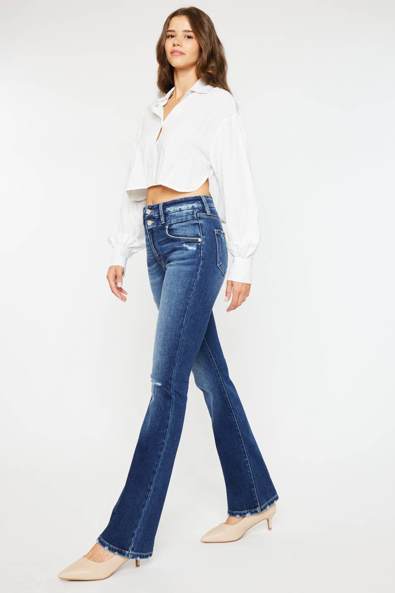 OPEN PACK HIGH RISE BOOTCUT JEANS-KC9373D