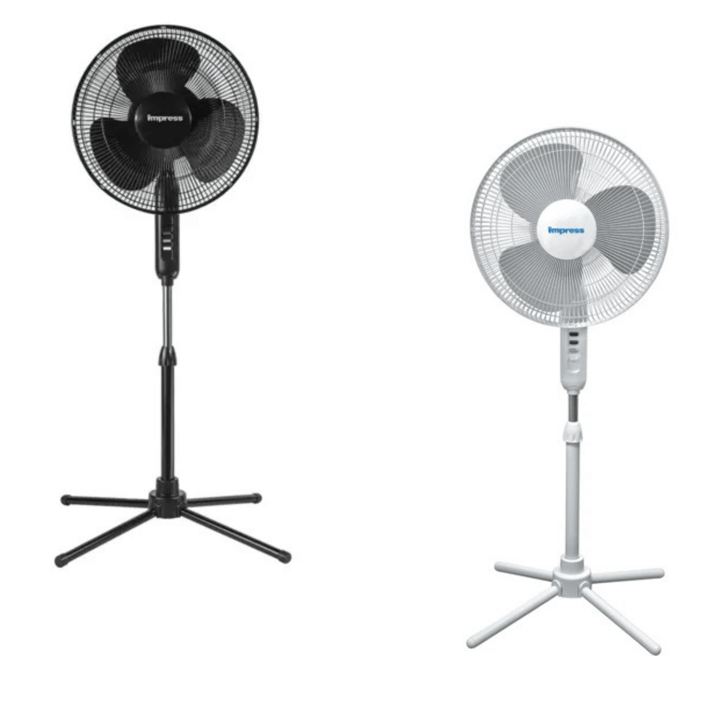 Impress Easy-Assemble 3-Speed 16-Inch Stand Floor Fan